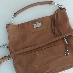 Genuine Leather Tan Shoulder Bag